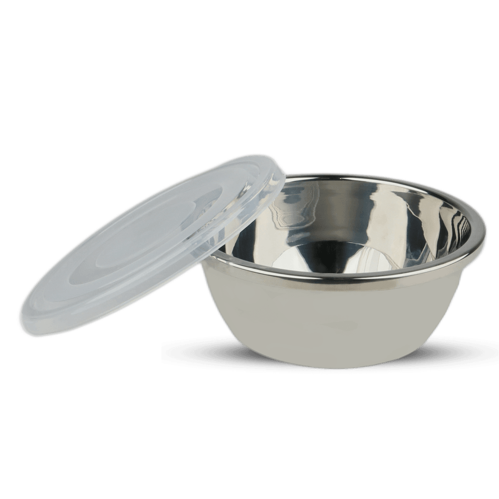 Stainless Steel Storage Bowl With Food Grade Plastic Lid 3 Pcs Food Container
