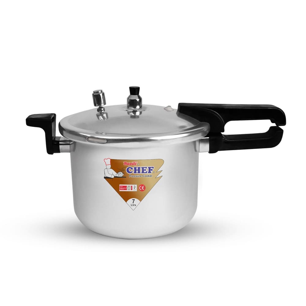 CHEF Soft Anodized Aluminum Pressure Cooker With Glass – 1305 Long Handle