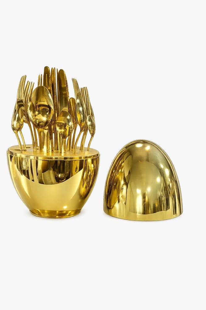 Golden Egg Cutlery Spoon Set 24pcs
