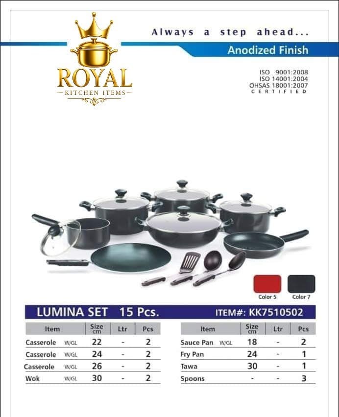 KK Non Stick Lumina Gift Set – 15 Pieces